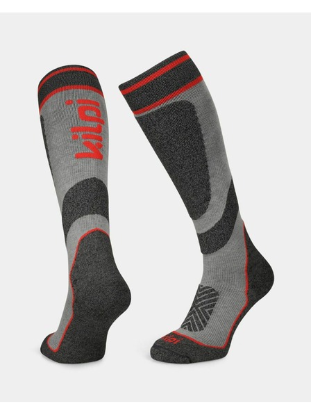 Kilpi Șosete de schi unisex Kilpi ANXO-U Gri Închis