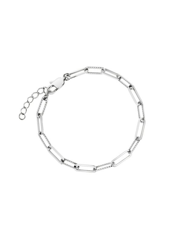 Rosefield Brățară Rosefield în culoare argintie Hammered Chain JBHCS-J596