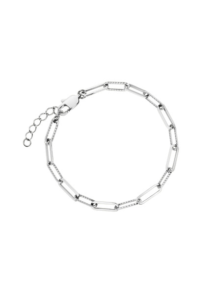 Rosefield Brățară Rosefield în culoare argintie Hammered Chain JBHCS-J596