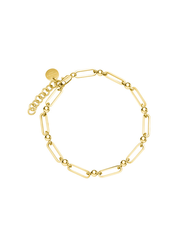 Rosefield Brățară Rosefield în culoare aurie Dotted Multilink JBMCG-J589