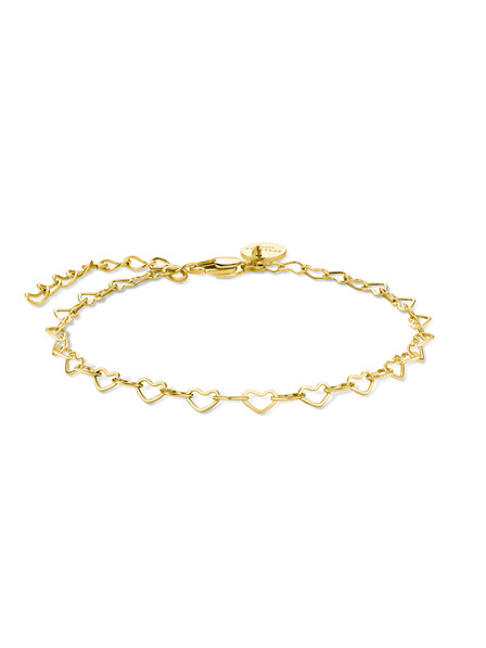 Rosefield Brățară în culoare aurie Heart Chain Rosefield JBHCG-J682