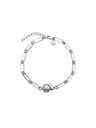Rosefield Brățară rhodiată pentru femei Rosefield JBSSS-J827