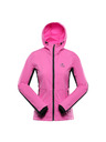 ALPINE PRO Jachetă softshell pentru femei cu tratament DWR ALPINE PRO KERAKA roz neon