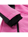 ALPINE PRO Jachetă softshell pentru femei cu tratament DWR ALPINE PRO KERAKA roz neon