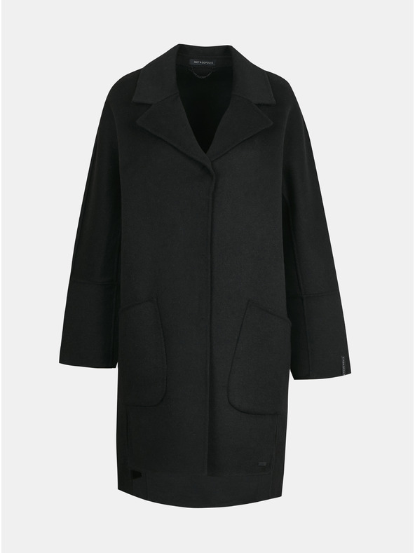 ZOOT.lab Palton negru de damă cu lână METROOPOLIS by ZOOT.lab Kandis