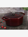 Berlingerhaus Tavă din fontă cu capac 24 cm Burgundy Line BERLINGERHAUS