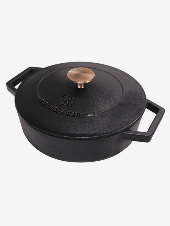 Berlingerhaus Tavă de copt din fontă cu capac 26 cm BERLINGERHAUS Black Rose Collection