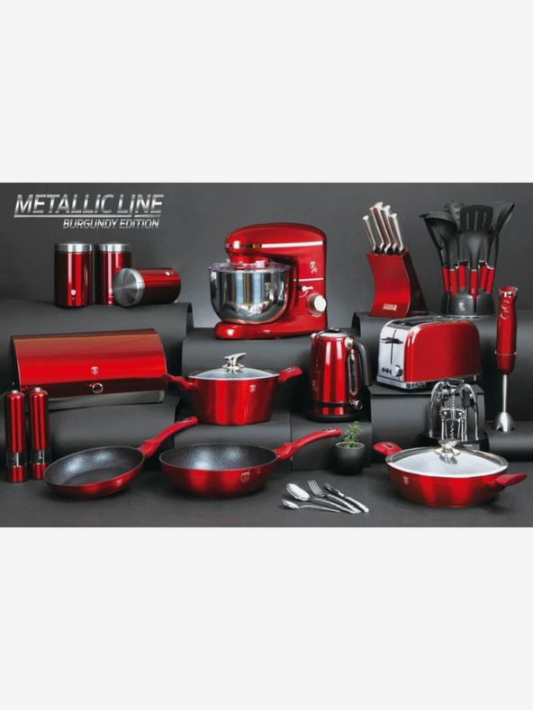 Berlingerhaus BERLINGERHAUS Burgundy Metallic Line 2in1 Tigaie neaderentă pentru prăjituri