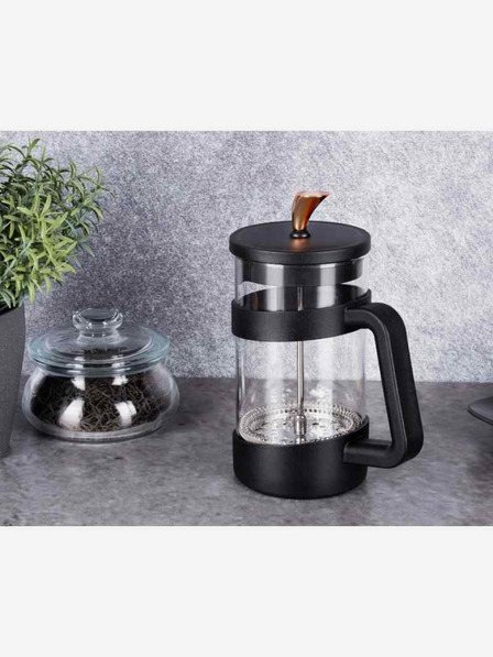 Berlingerhaus Ceainic și filtru de cafea French Press 1000 ml Black Rose Collection BERLINGERHAUS