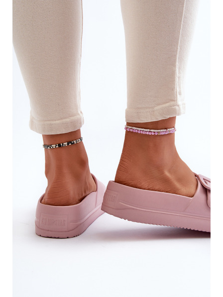 BIG STAR SHOES Sandale din spumă pentru femei cu platformă și cataramă Big Star roz