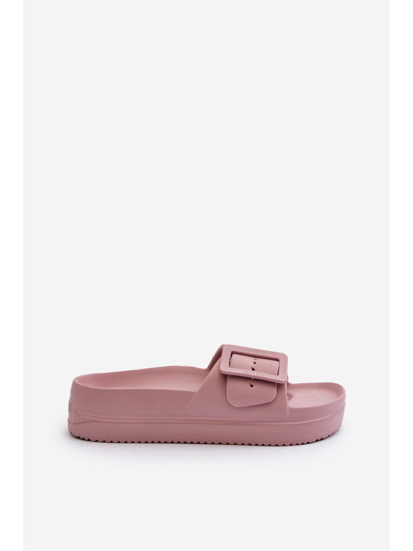 BIG STAR SHOES Sandale din spumă pentru femei cu platformă și cataramă Big Star roz