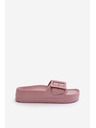 BIG STAR SHOES Sandale din spumă pentru femei cu platformă și cataramă Big Star roz