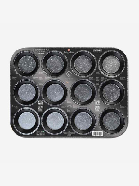 Berlingerhaus Tavă pentru brioșe cu suprafață antiaderentă BERLINGERHAUS Black Rose Collection (12 buc)
