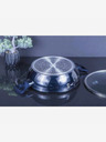 Berlingerhaus Tavă rotundă de copt cu suprafață de marmură și capac 28 cm BERLINGERHAUS Metallic Line Aquamarine Edition