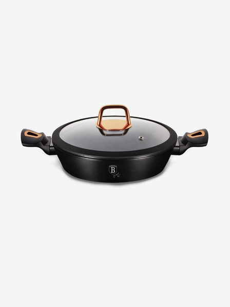 Berlingerhaus Plită de copt cu capac și suprafață din marmură 28 cm Black Rose Collection BERLINGERHAUS