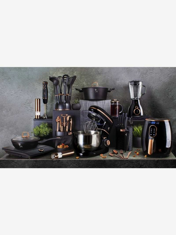 Berlingerhaus Plită de copt cu capac și suprafață din marmură 28 cm Black Rose Collection BERLINGERHAUS