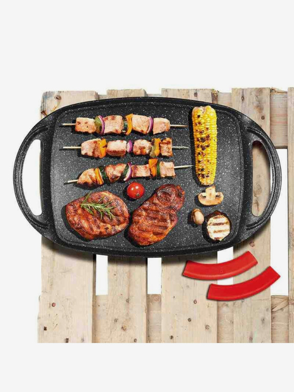 Berlingerhaus Plită pentru grătar cu suprafață din marmură Burgundy Metallic Line 36 cm BERLINGERHAUS