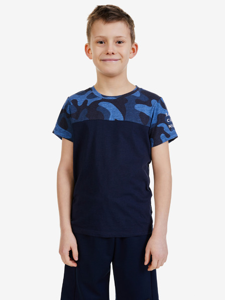 Sam 73 Tricou albastru închis cu model pentru băieți SAM 73 Moses