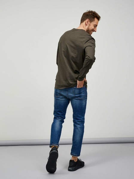 Sam 73 Tricou cu mânecă lungă kaki pentru bărbați SAM 73 Mindart