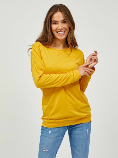 Sam 73 Tricou de bază cu mânecă lungă pentru femei, galben SAM 73 Azuka