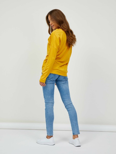 Sam 73 Tricou de bază cu mânecă lungă pentru femei, galben SAM 73 Azuka