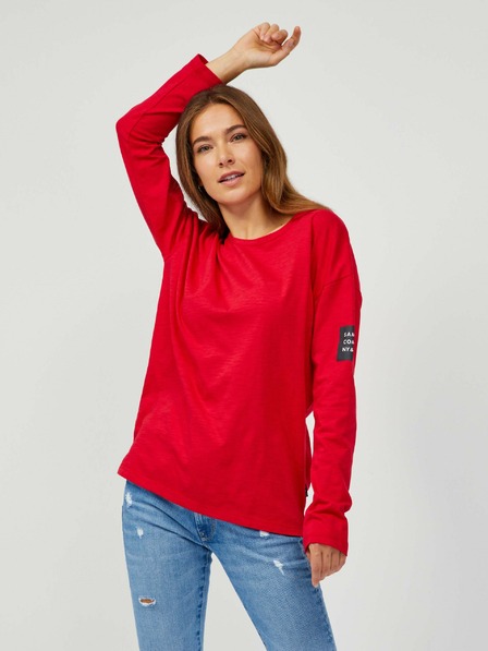 Sam 73 Tricou de bază cu mânecă lungă pentru femei, roșu SAM 73 Ariasa