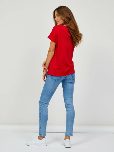 Sam 73 Tricou roșu pentru femei SAM 73 Kaufi
