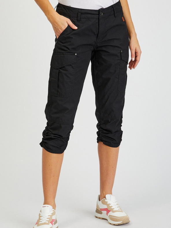 Sam 73 Pantaloni trei sferturi SAM73 Fornax negri pentru femei