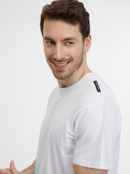 Sam 73 Tricou albastru și alb pentru bărbați SAM 73 Vito