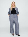 GAP Pantaloni din in Wide-Leg GAP
