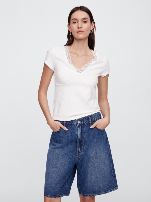 GAP Tricou cu dantelă GAP