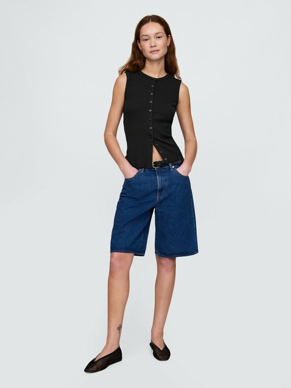 GAP Vestă cardigan cu nervuri GAP