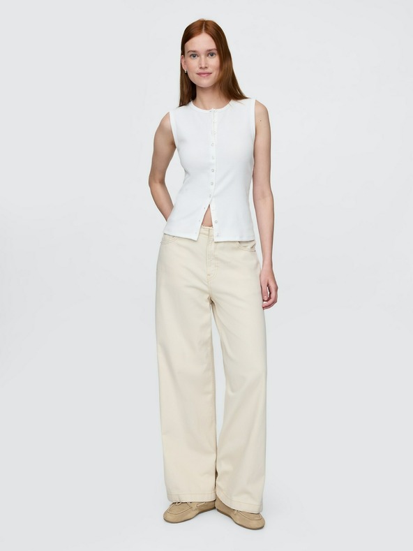 GAP Vestă cardigan cu nervuri GAP