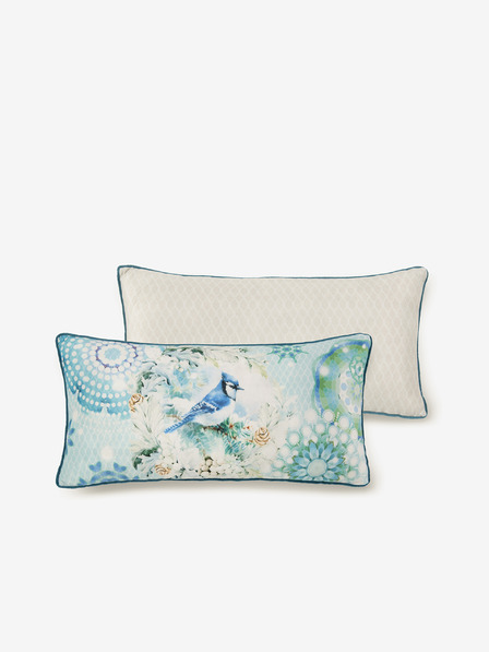 HIP 30 x 60 cm - Pernă reversibilă HIP Camunda albastru și crem