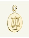 Rosefield Pandantiv Rosefield în culoare aurie Zodiac Coin Balanță