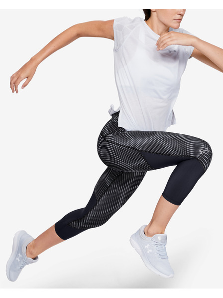 Under Armour Ciorapi compresivi trei sferturi pentru femei Under Armour W UA Fly Fast Printed Crop