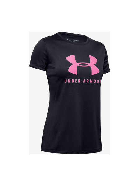 Under Armour Tricou fete Under Armour Tech Solid Graphic Big Logo Ss T-Shirt